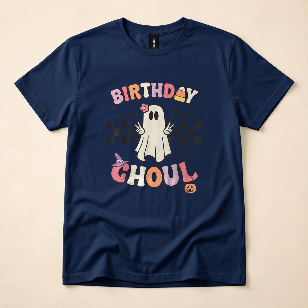 Halloween Birthday Ghoul Spooky BDay Party T-Shirt - photo 2