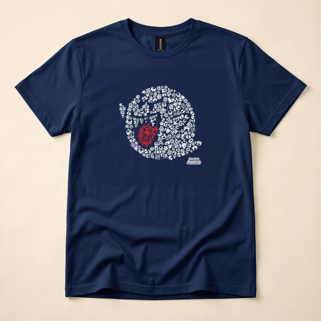 Super Mario Boo Ghost Iconic Portrait Nintendo T-Shirt - photo 2