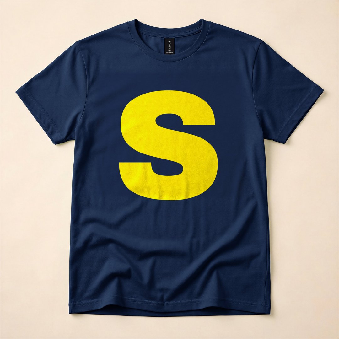 Blue Chipmunk Letter S Halloween Costume Matching T-Shirt - photo 2