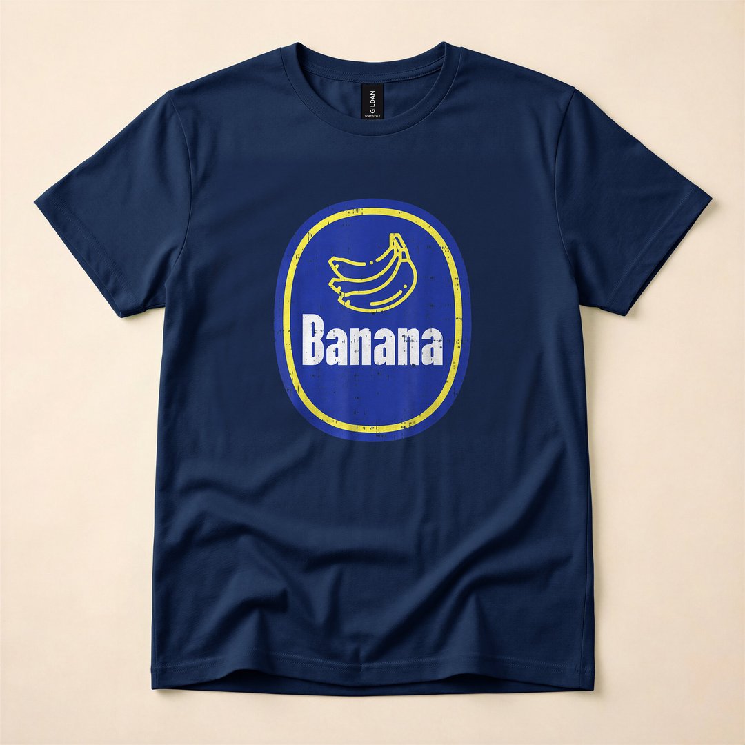 Banana Sticker Lazy Last-Minute Halloween Costume T-Shirt - photo 2