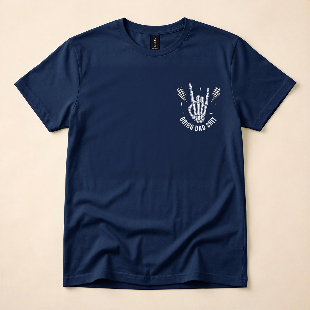 Doing Dad Stuff Funny Skeleton Bootleg Meme T-Shirt - photo 2