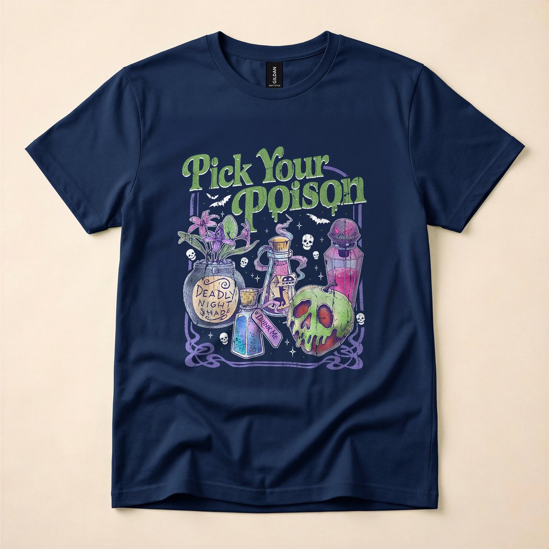 Pick Your Poison Vintage Halloween Princess T-Shirt - photo 2