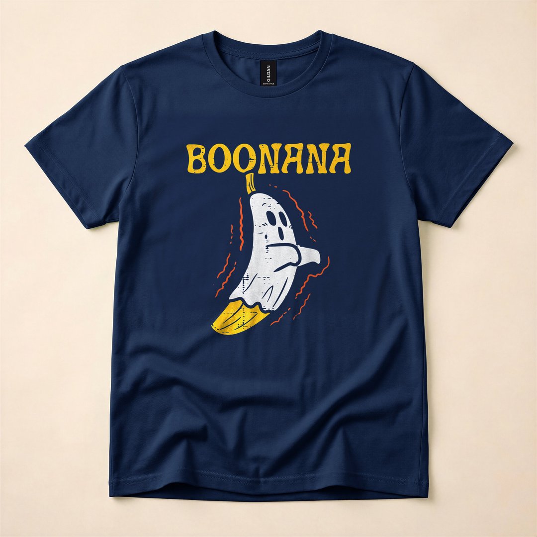 Boonana Cute Ghost Banana Halloween Costume T-Shirt - photo 2