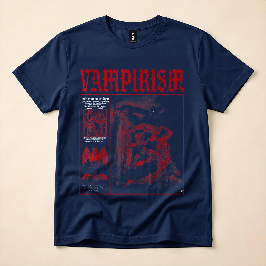 Dark Gothic Vampire Emo Y2K Occult Grunge T-Shirt - photo 2