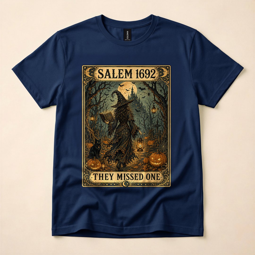Salem 1692 They Missed One Tarot Card Witch T-Shirt - photo 2