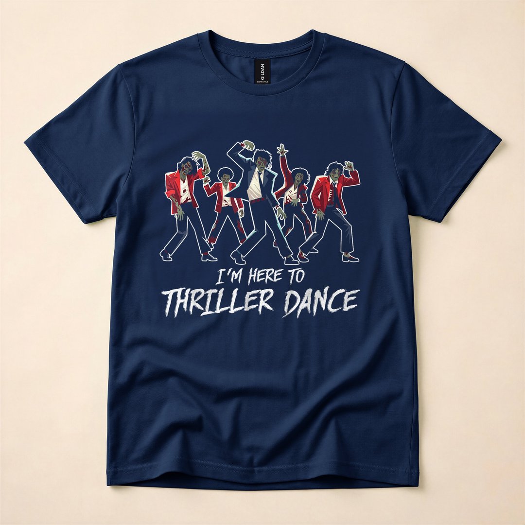 I'm Just Here to Thriller Dance Zombie Party T-Shirt - photo 2
