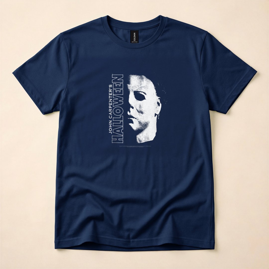 Michael Myers Large Face Halloween Horror T-Shirt - photo 2