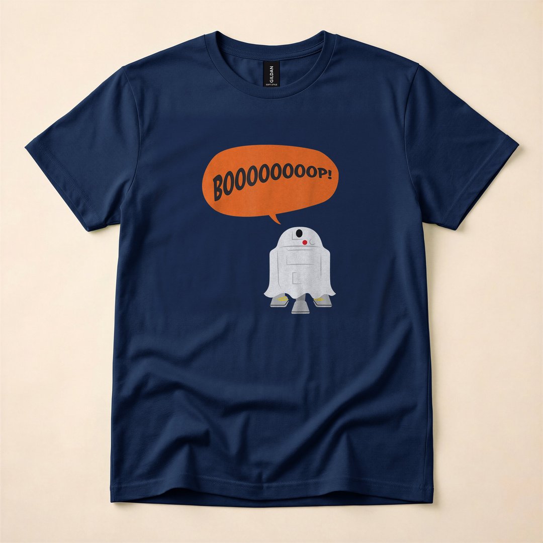 R2-D2 Ghost Costume Galactic Halloween T-Shirt - photo 2