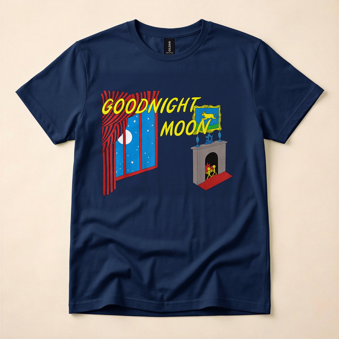 Goodnight Full Moon Halloween Costume T-Shirt, Spooky Season Graphic Tee Gift - photo 2