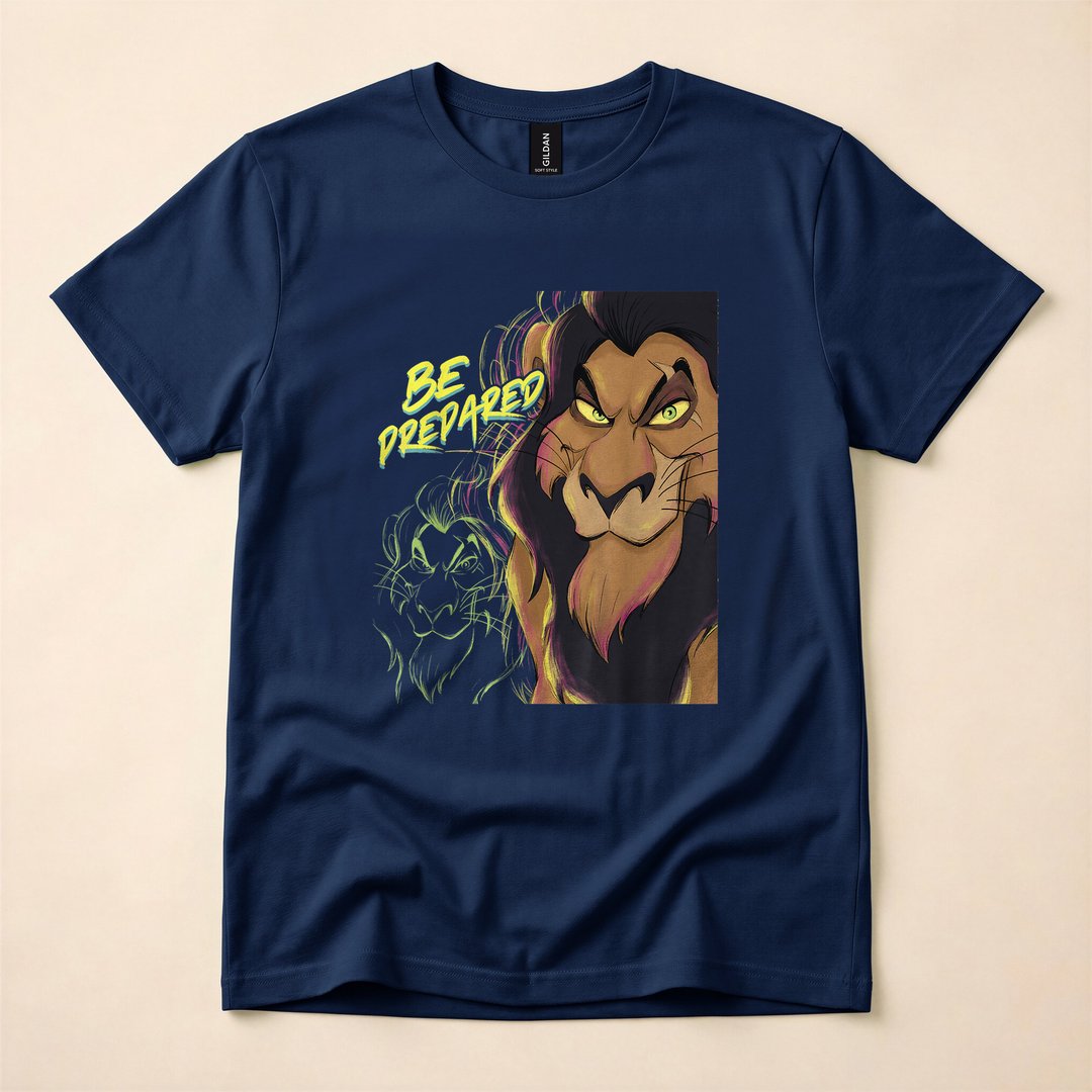 Lion King Scar Be Prepared Villains Halloween T-Shirt - photo 2