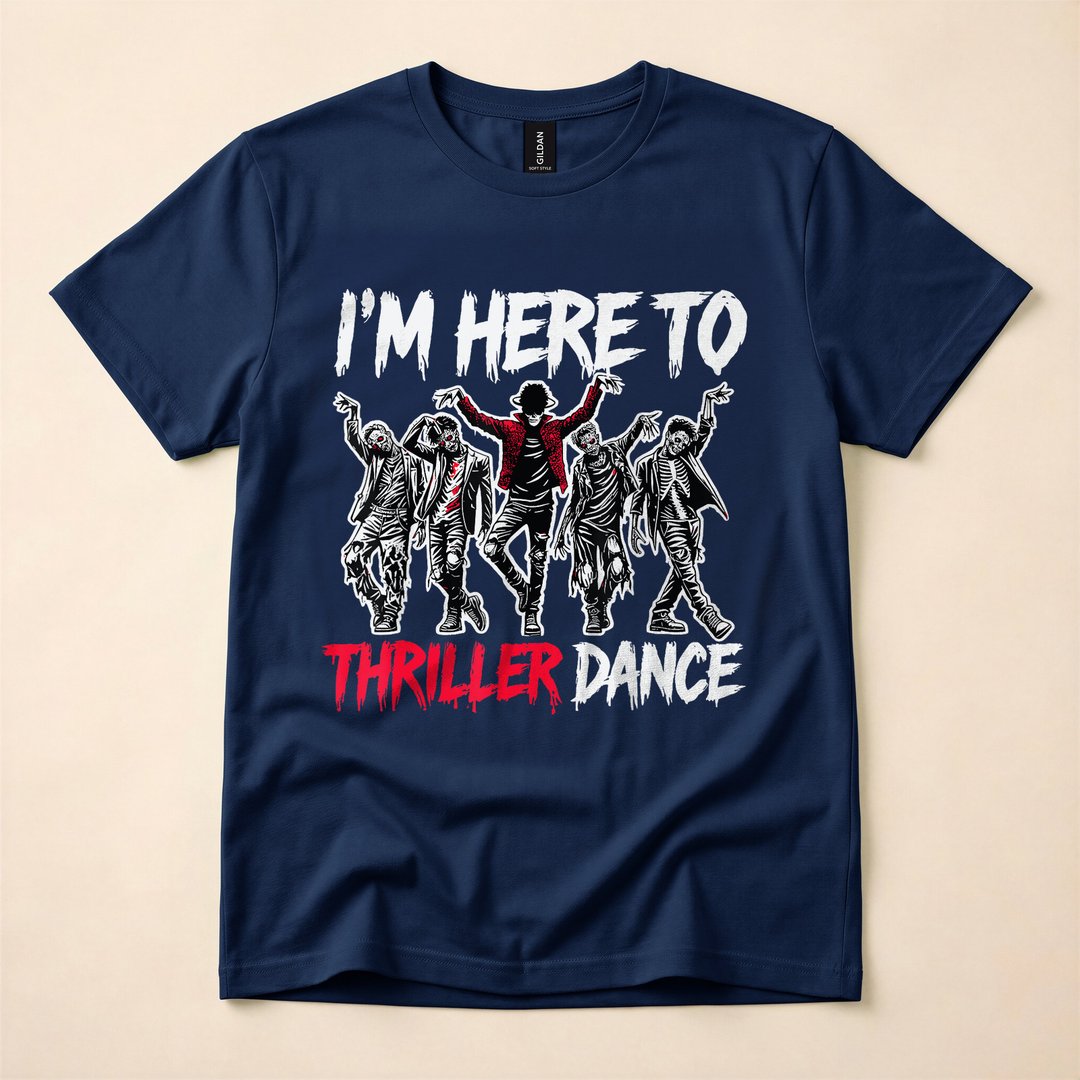 I'm Just Here to Thriller Dance Zombie Party T-Shirt - photo 2