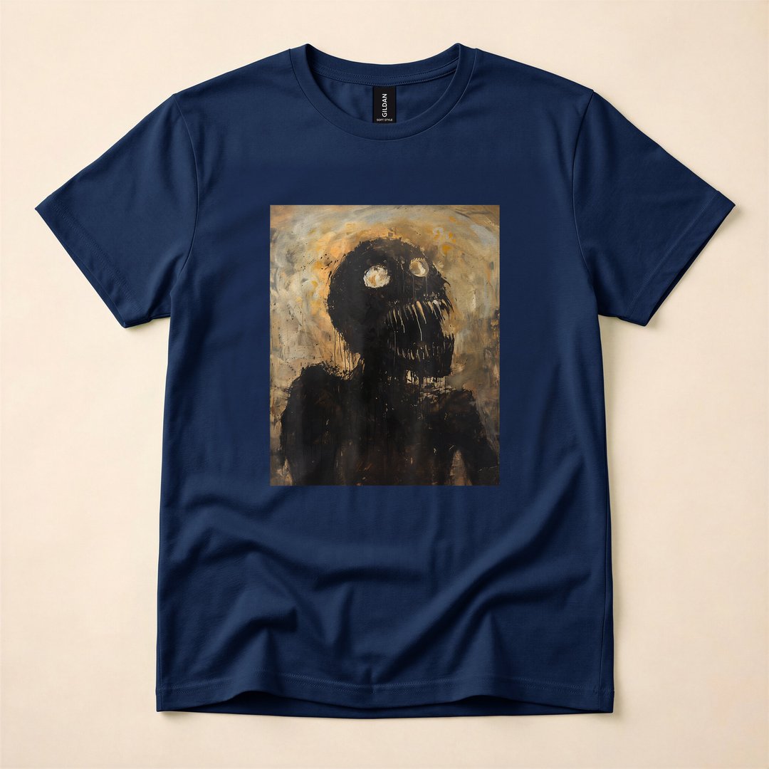 Evil Demon Skeleton Zombie Horror Monster Art T-Shirt - photo 2