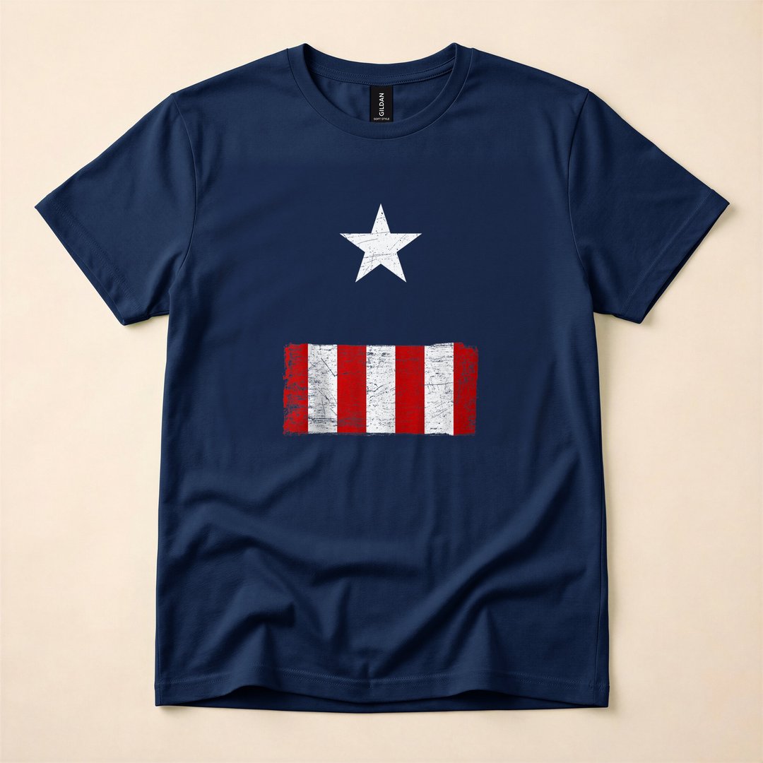 Captain America Halloween Costume T-Shirt - photo 2