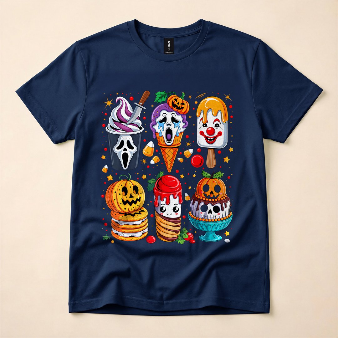 Horror Movie Popsicle Summerween Halloween T-Shirt - photo 2