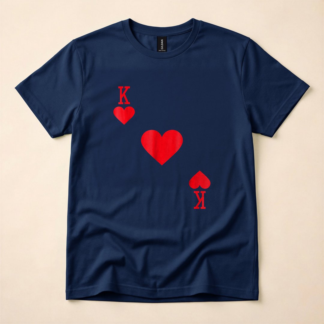 King of Hearts Playing Card Halloween Costume T-Shirt - photo 2
