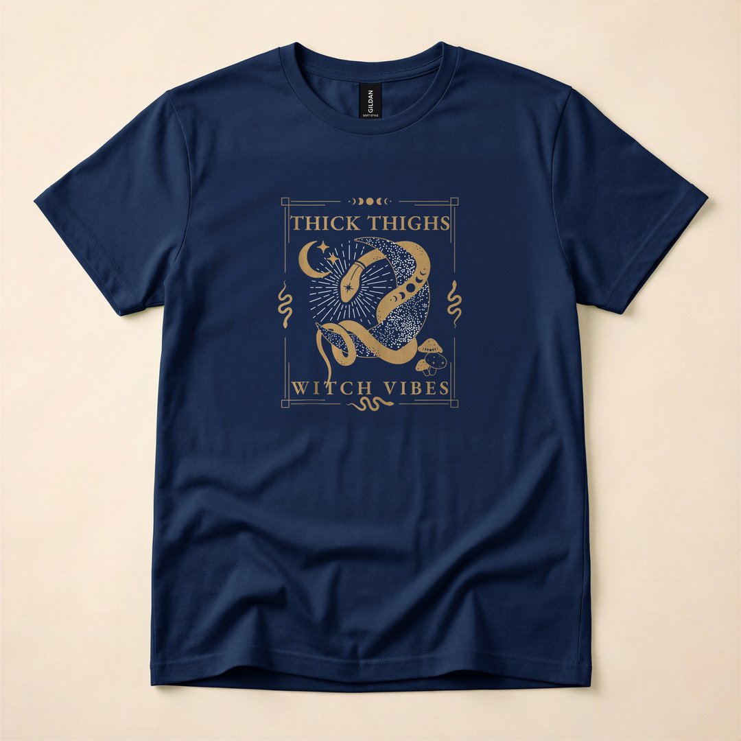 Snakes and Tarot Witch Vibes Spooky Occult T-Shirt - photo 2