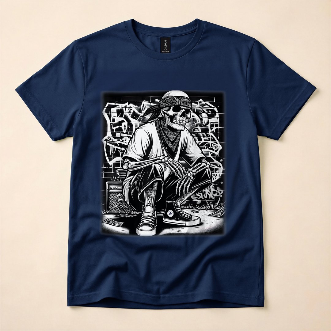 Cholo Chicano Skeleton Con Safos Calavera T-Shirt - photo 2