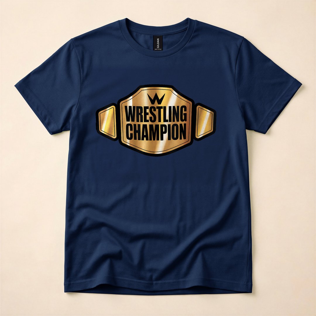 Champion Wrestling Belt Funny Halloween Costume T-Shirt - photo 2