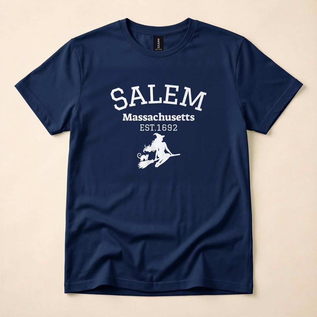 Salem Witch Est 1692 Massachusetts Halloween T-Shirt - photo 2