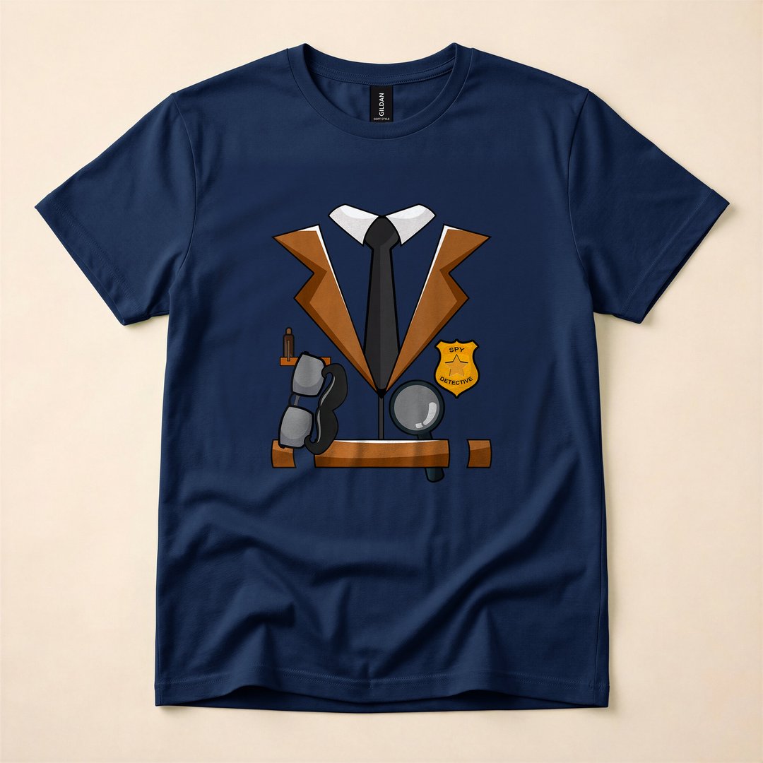 Spy Detective Halloween Costume Investigator T-Shirt - photo 2