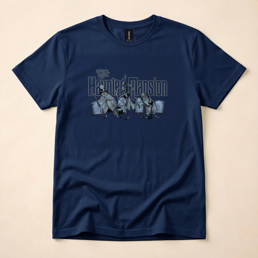 Haunted Mansion Hitchhiking Ghosts Halloween T-Shirt - photo 2
