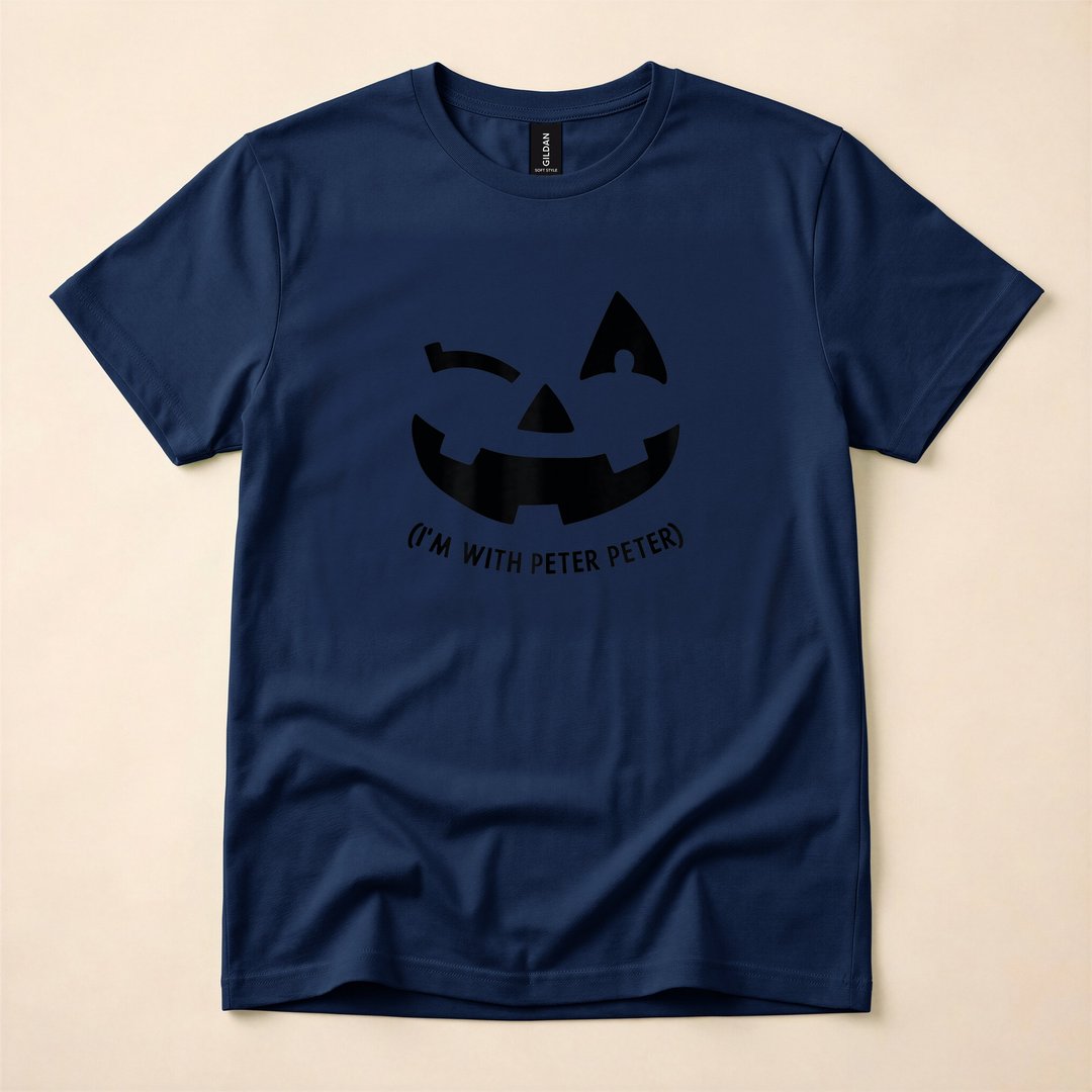 I'm With Peter Pumpkin Matching Couple Halloween T-Shirt - photo 2