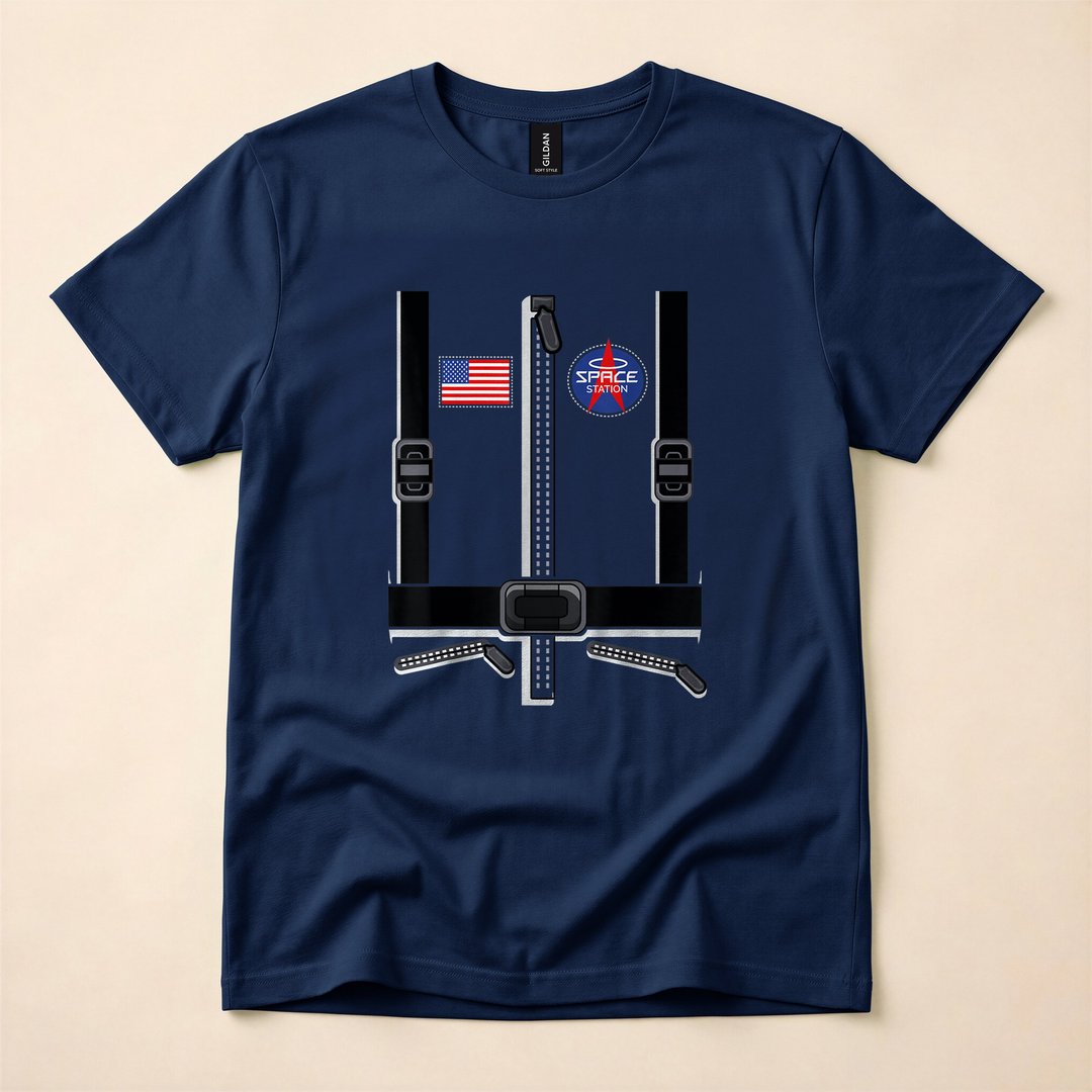 Astronaut Space Suit Funny Halloween Costume T-Shirt - photo 2