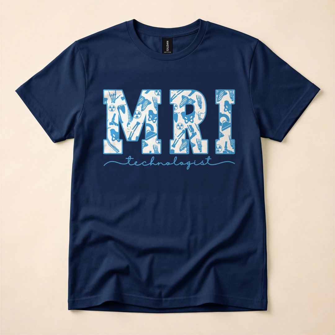 MRI Tech Skeleton Radiology Halloween T-Shirt - photo 2