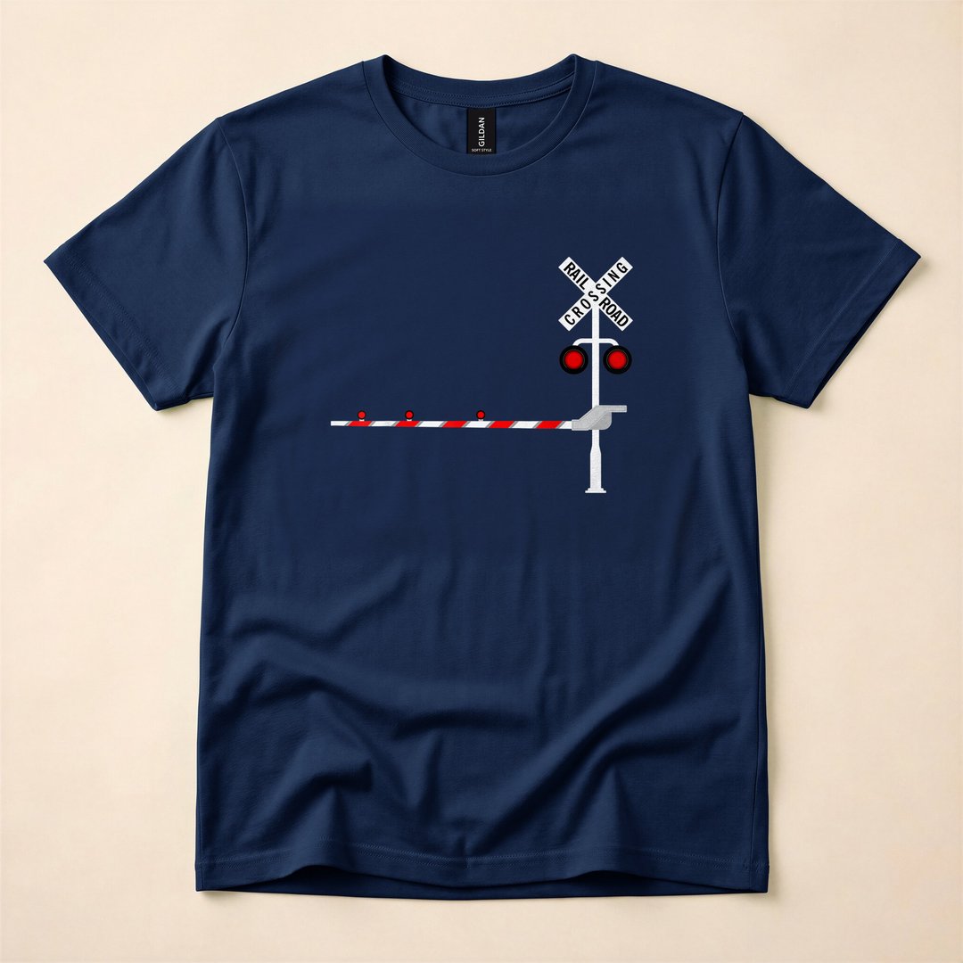 Railroad Crossing Sign DIY Halloween Costume T-Shirt - photo 2