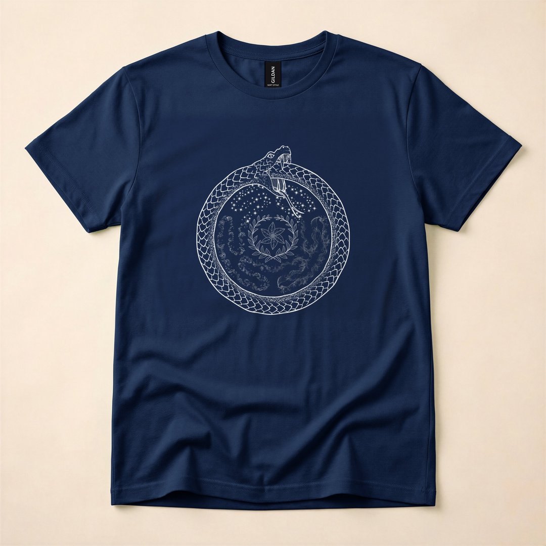 Hecate's Wheel Ouroboros Pagan Witch Occult T-Shirt - photo 2