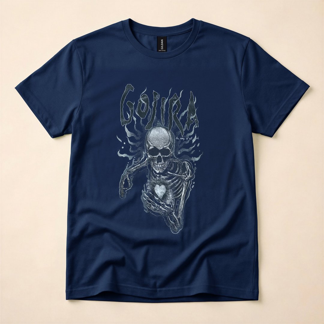 Anatomical Skeleton Heart X-Ray Halloween T-Shirt - photo 2