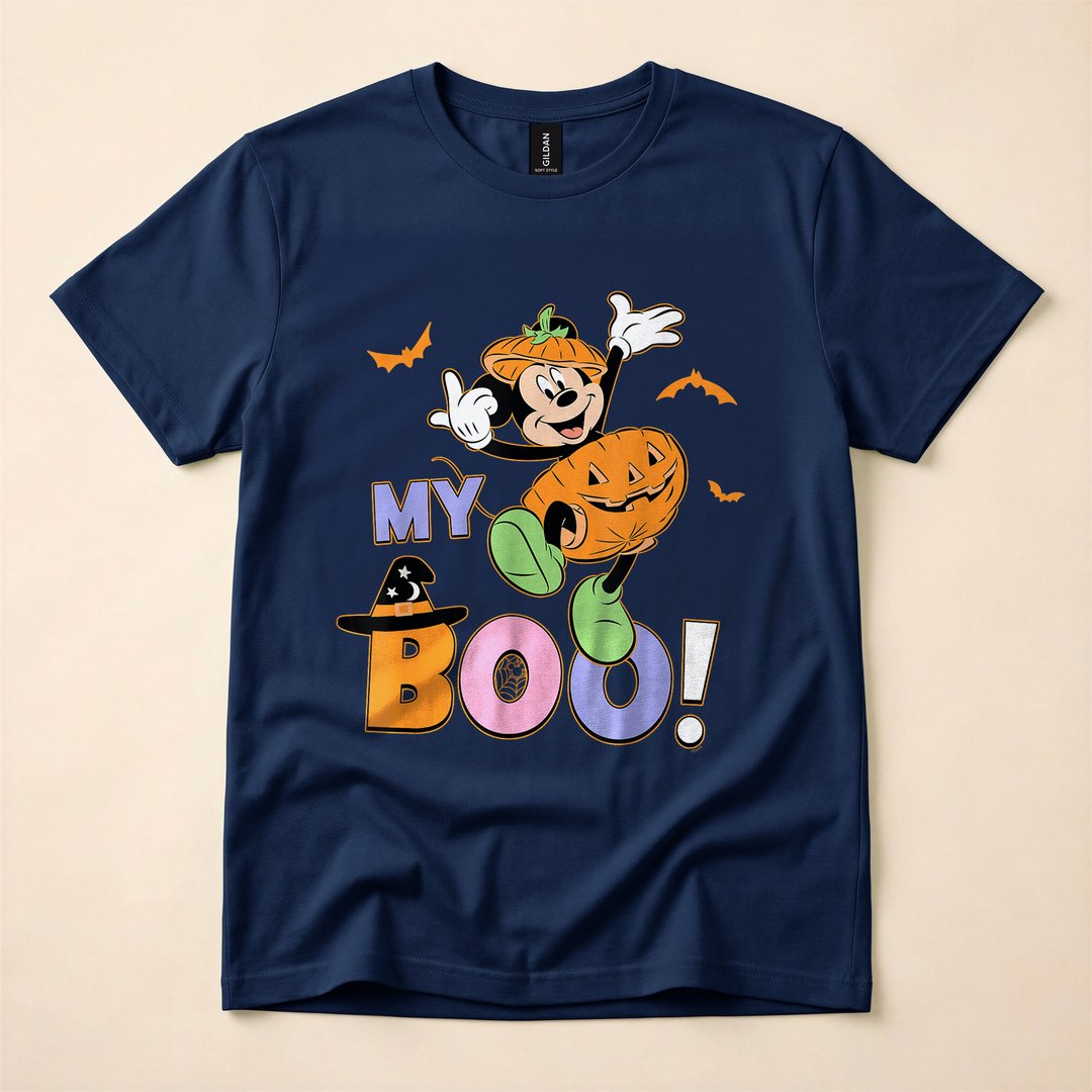 Mickey Mouse My Boo Halloween Matching Couples T-Shirt - photo 2