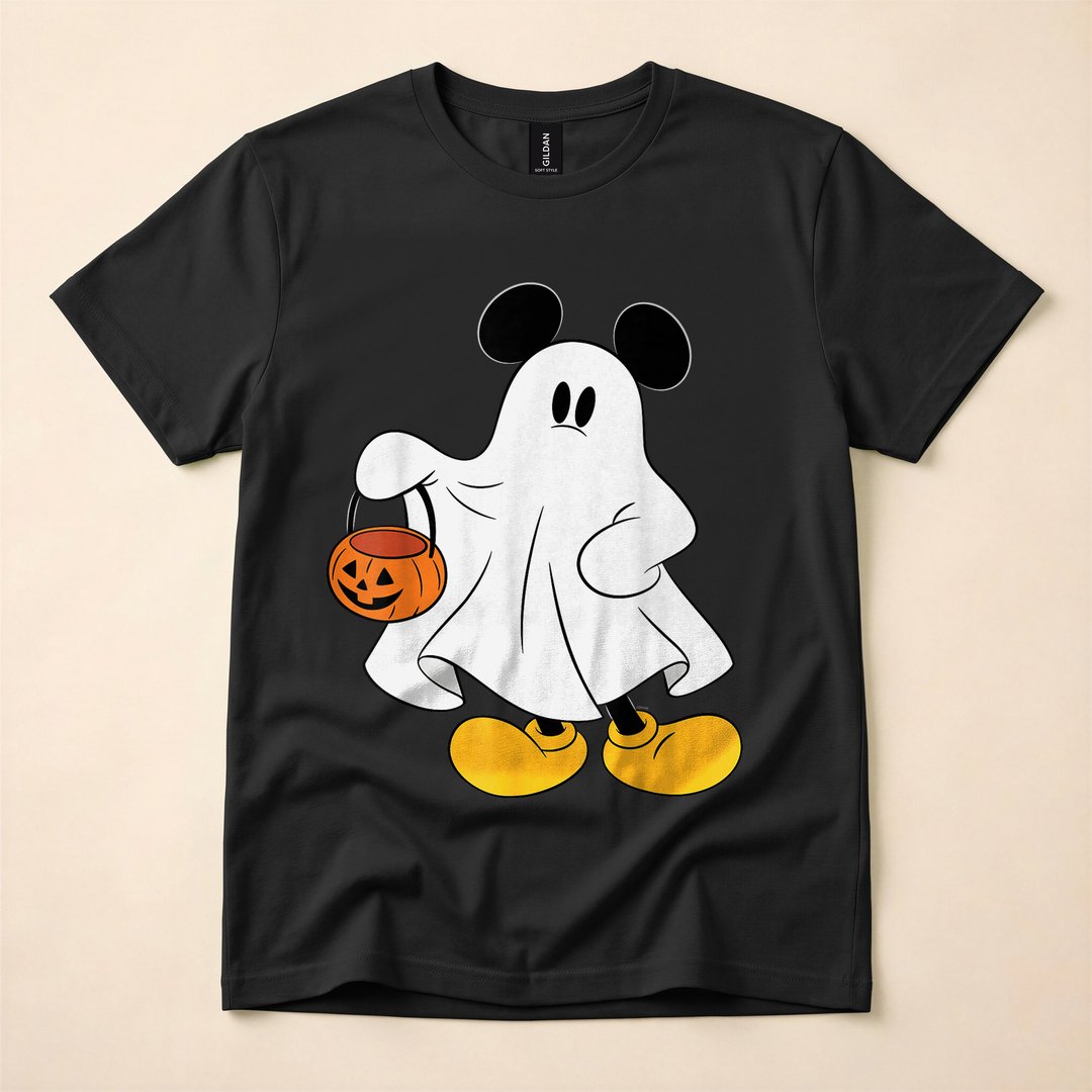 Mickey Mouse Ghost Costume Trick-or-Treat T-Shirt