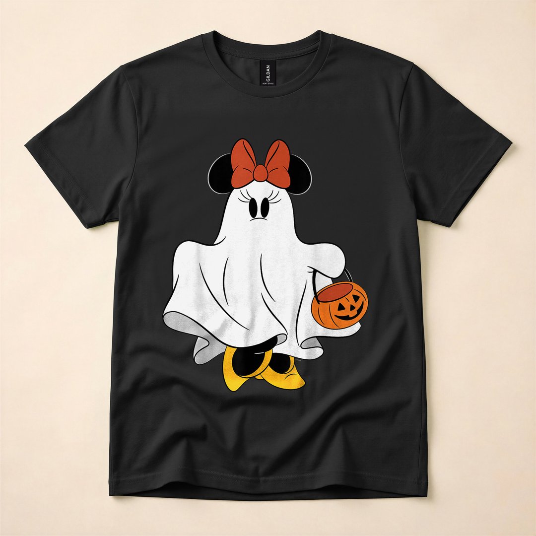 Minnie Mouse Ghost Costume Trick-or-Treat T-Shirt