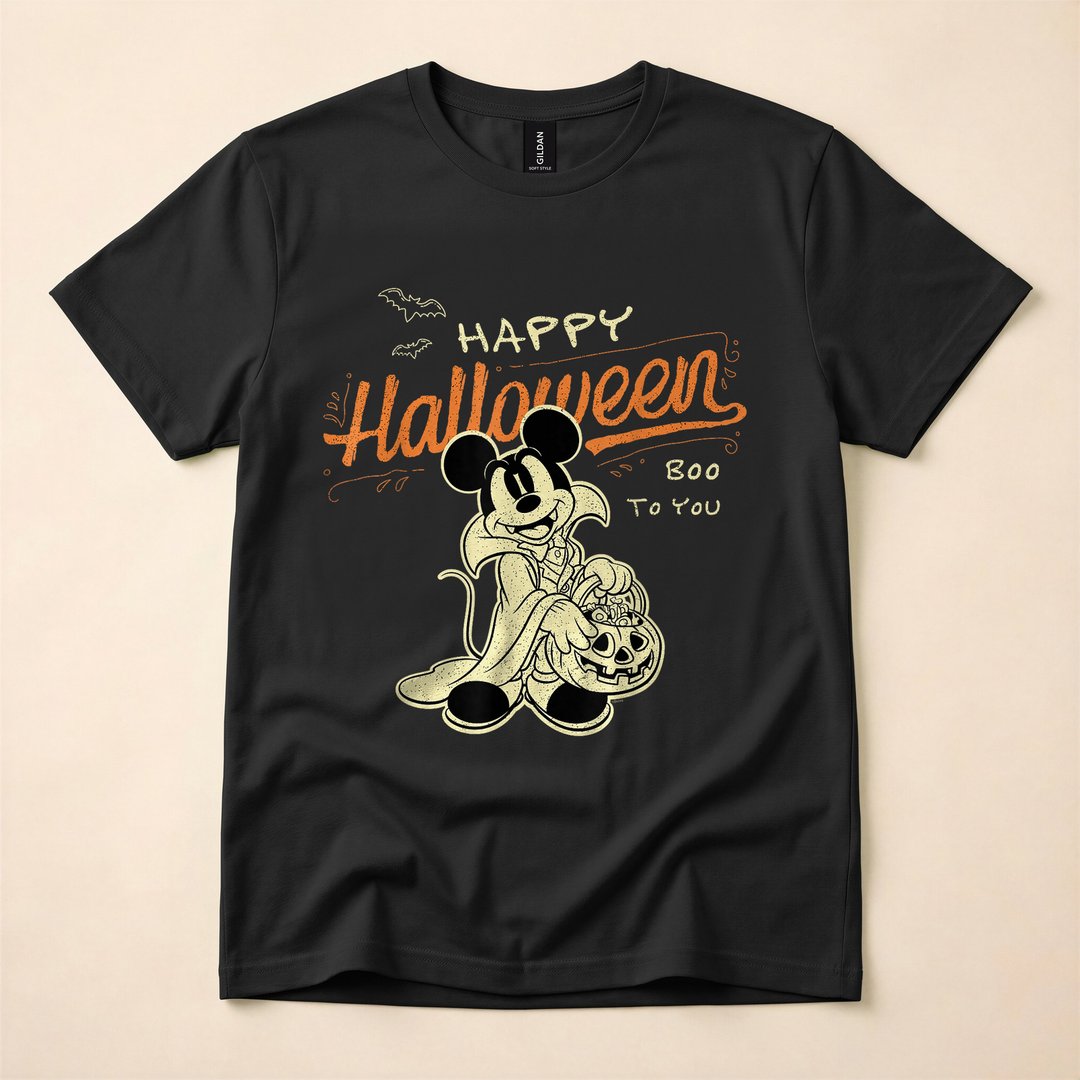 Mickey Mouse Vampire Boo to You Halloween T-Shirt