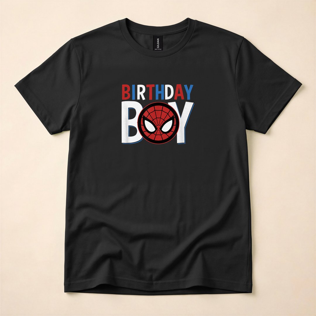 Spider-Man Birthday Boy Comic Celebration T-Shirt