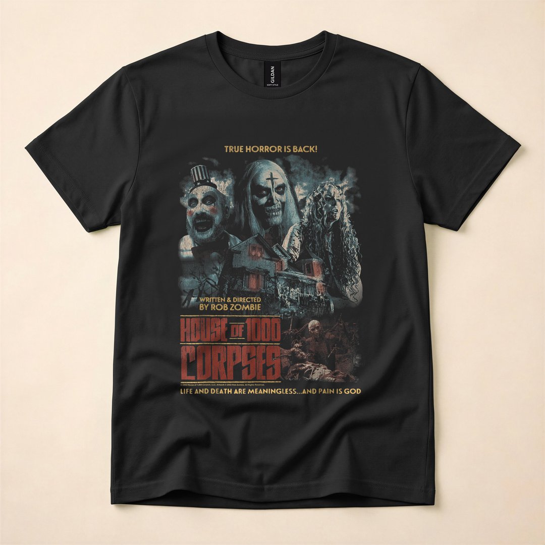 Rob Zombie Horror Movie Collage Poster T-Shirt