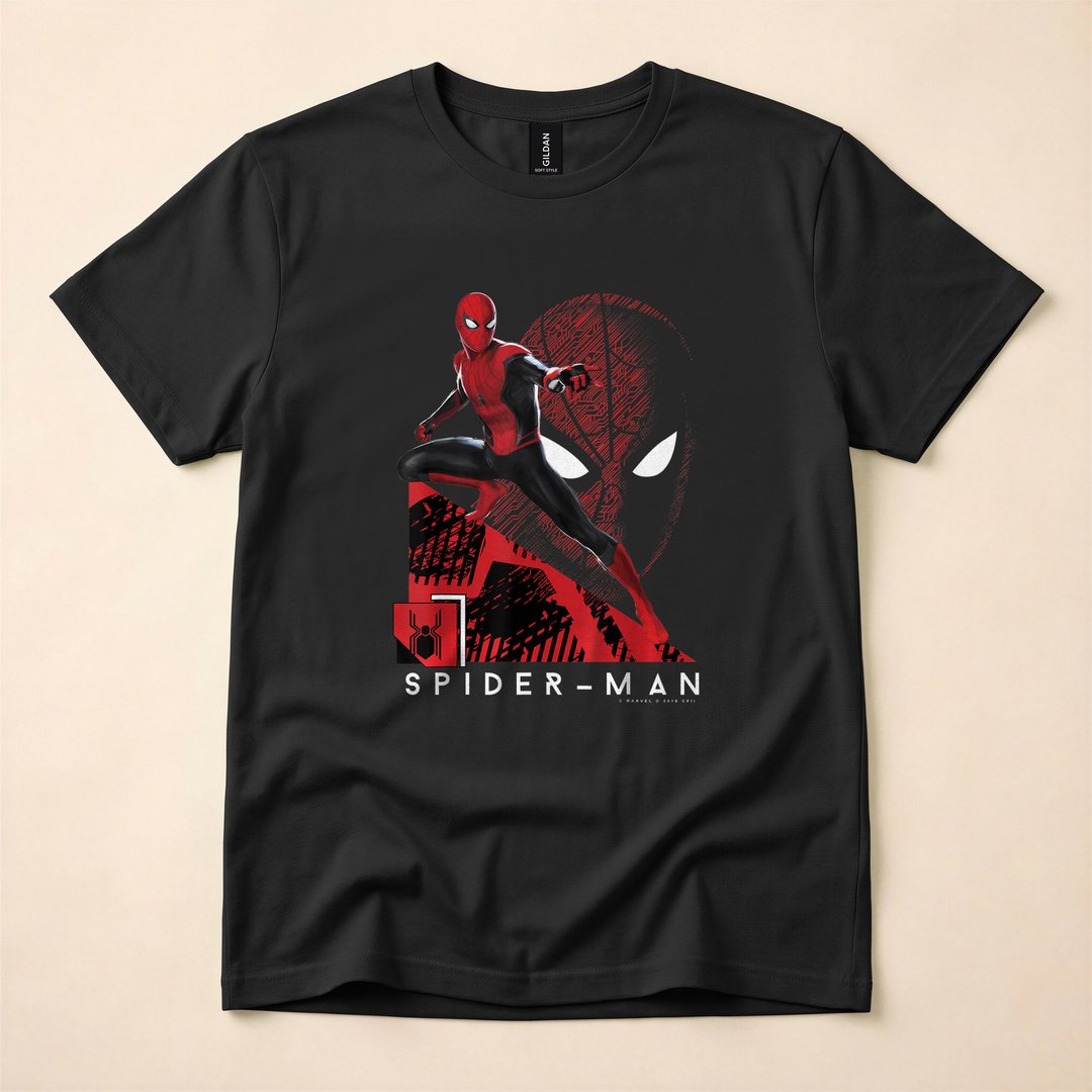 Spider-Man Far From Home Tech Portrait T-Shirt