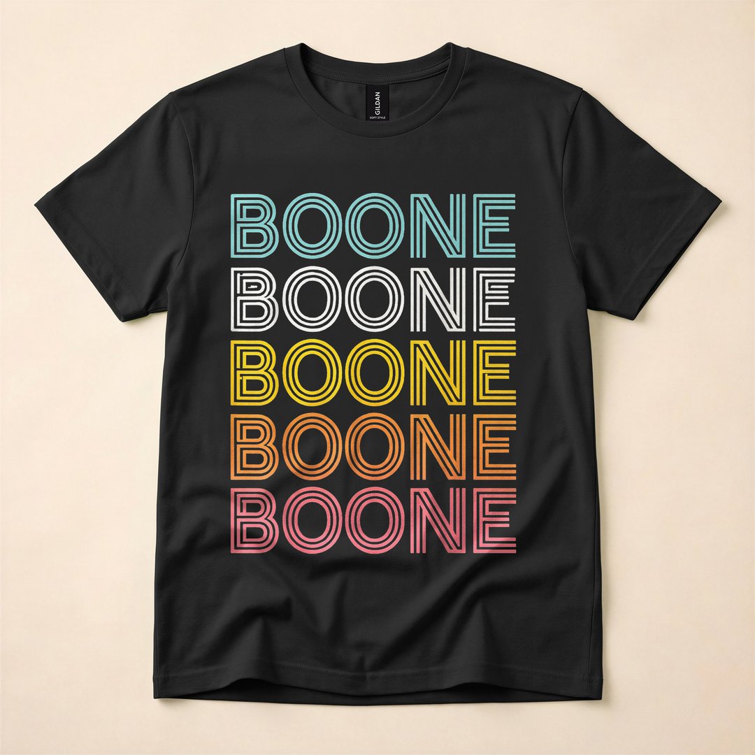 Boone Heart Vintage Hometown Pride T-Shirt