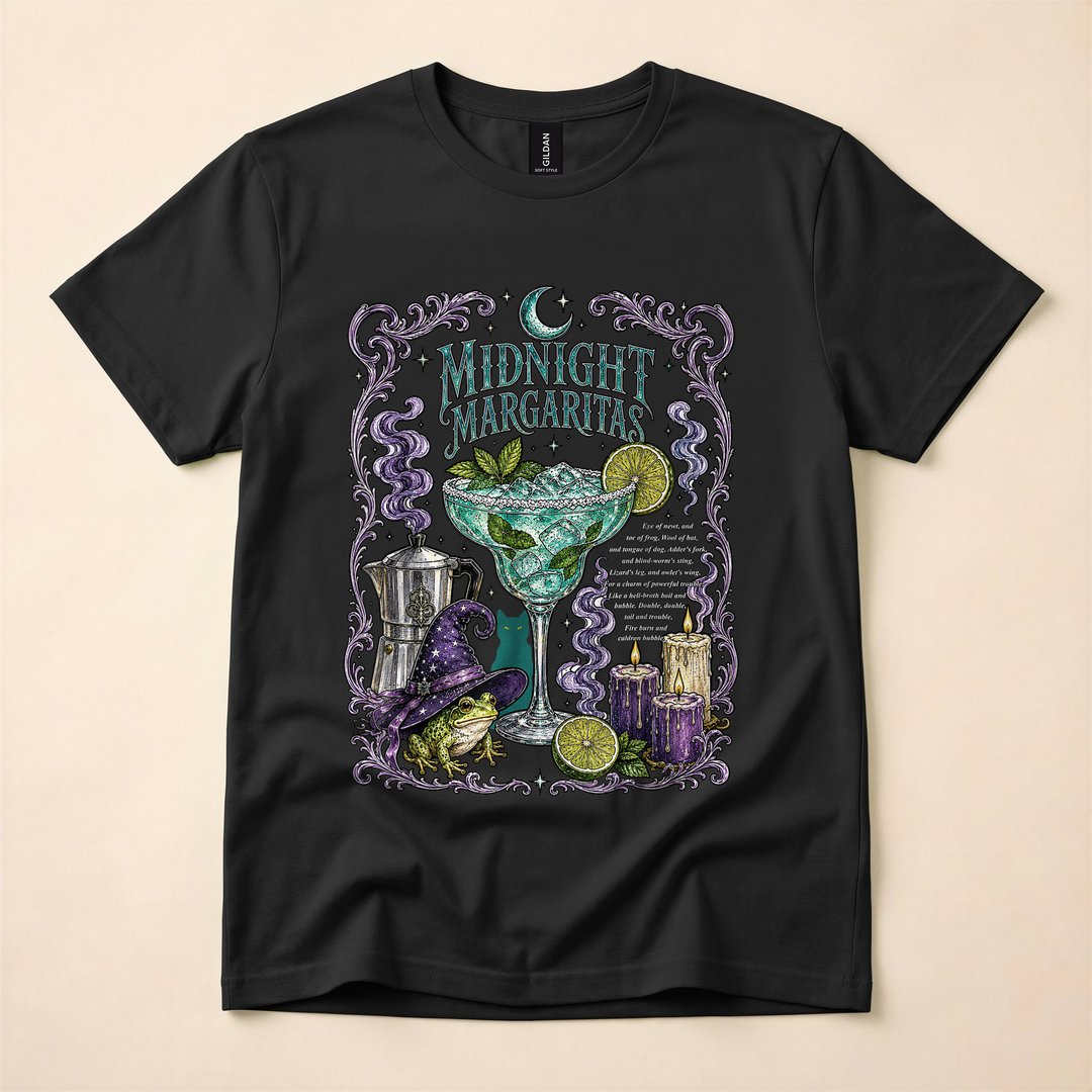Midnight Margaritas Witch Cocktail Night T-Shirt - photo 1