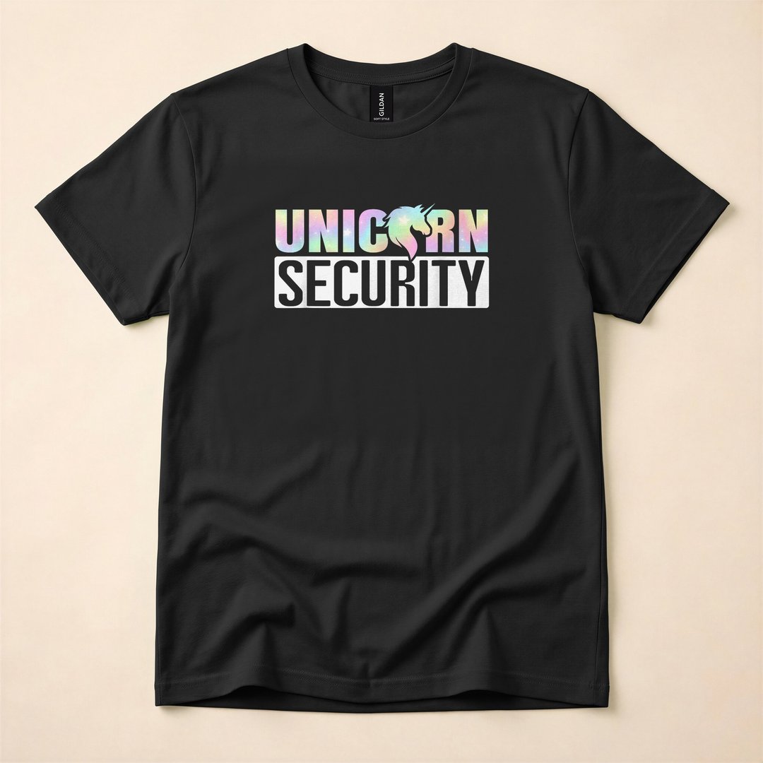 Mom Dad Daughter Unicorn Security Halloween Costume T-Shirt