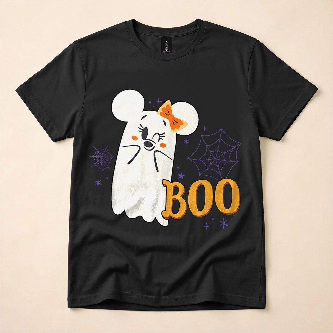 Minnie Mouse Ghost Boo Cute Halloween Tank Top T-Shirt