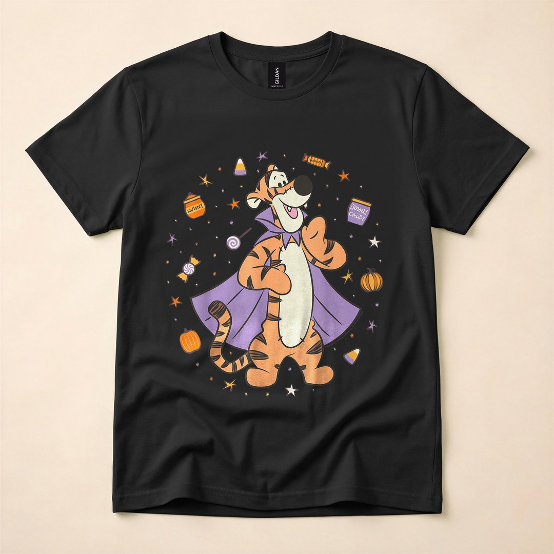 Winnie the Pooh & Tigger Trick-or-Treat Candy Halloween T-Shirt