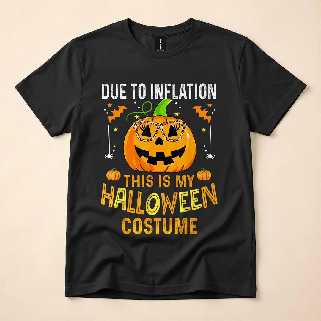 Smiling Jack-o-Lantern Pumpkin Halloween Costume T-Shirt