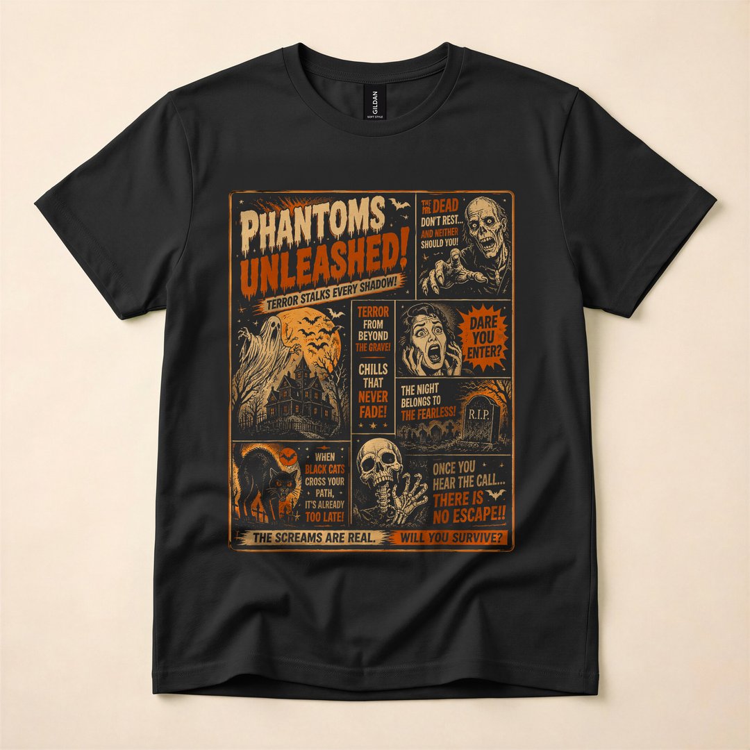 Vintage Horrorfest Movie Poster Halloween Party T-Shirt