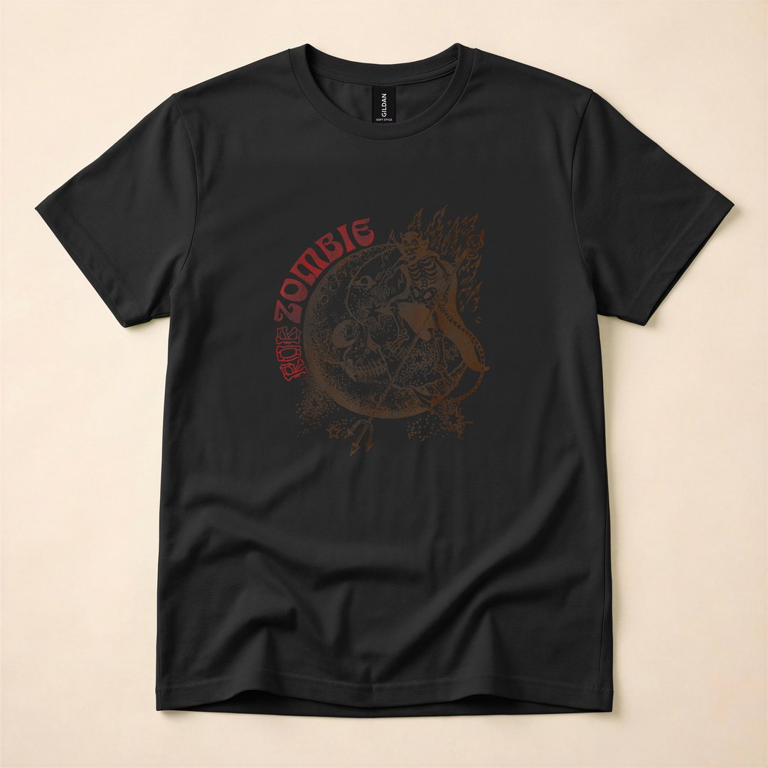 Rob Zombie Moon and the Devil Horror T-Shirt - photo 3