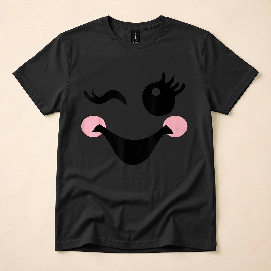 Cute Boo Face Ghost Halloween Costume T-Shirt - photo 3