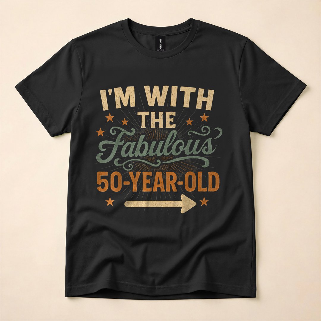 I'm With The 50 Year Old Easy Matching Halloween Costume T-Shirt