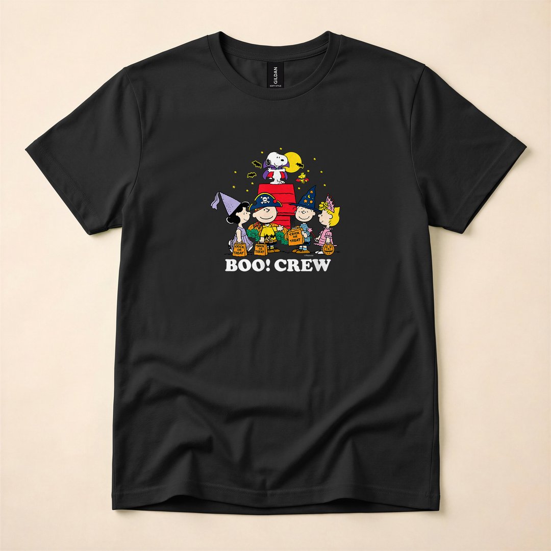 Snoopy Boo Crew Peanuts Halloween Ghost T-Shirt