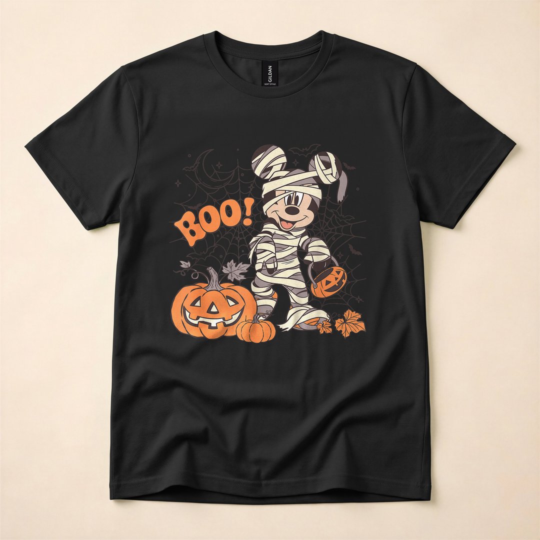 Mickey Mouse Mummy Boo Disney Halloween T-Shirt - photo 3
